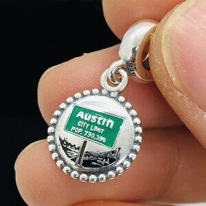 ✨🔥Pandora Austin City Limits Charm Vintage Austin Texas Charm